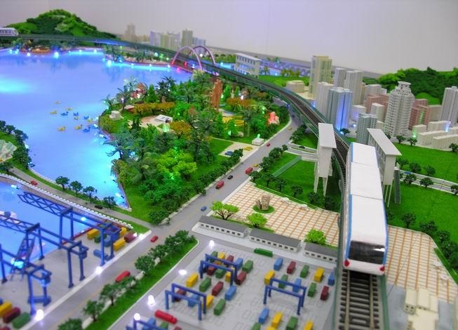 仲巴县港口沙盘